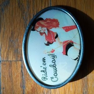 Pin up girl buckle!